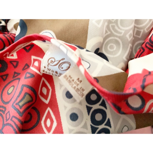 So Wear It Declare It Multi Color Dress Size Medium - Picture 5 of 7